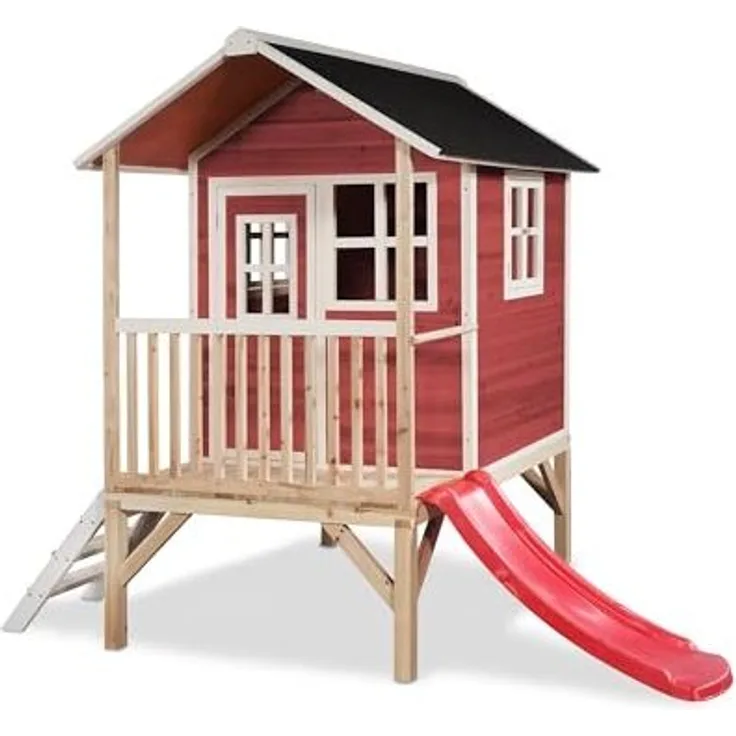 EXIT Loft 300 Holzspielhaus - rot