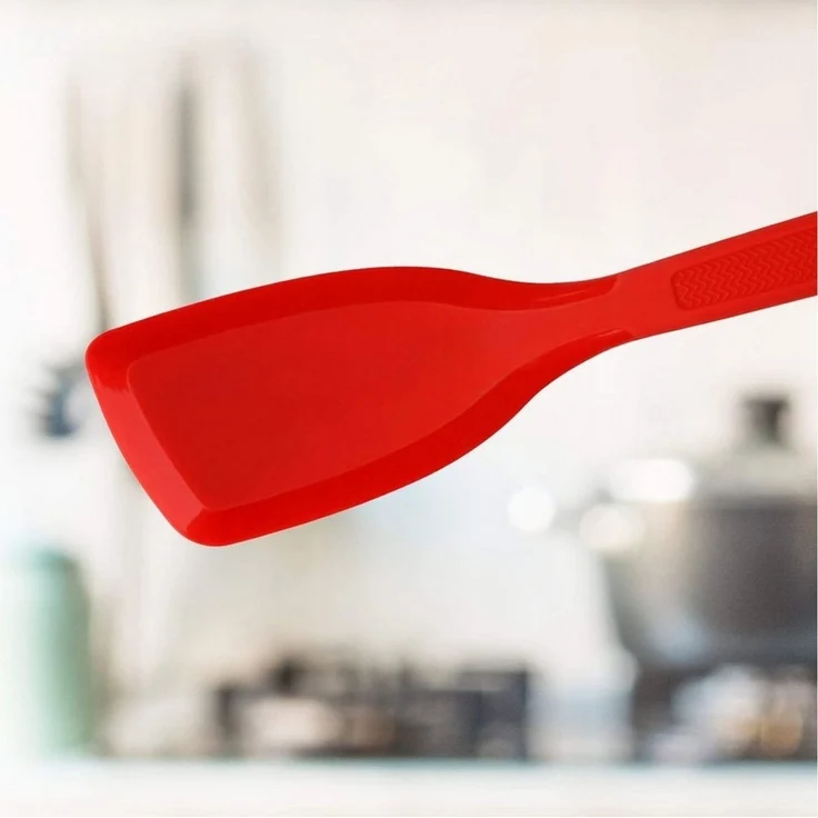 Dr. Oetker Flexxible Love Silikon-Wender, Bratwender, Pfannenwender, Küchenhelfer, Platinsilikon, Rot, 30 cm, 1279 – Bild 3