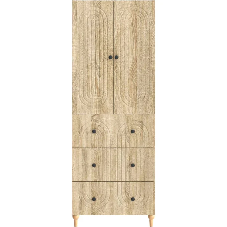 vidaXL Schrankset 2 pcs 66 x 34,5 x 90 cm Holzwerkstoff 3416459 – Bild 4