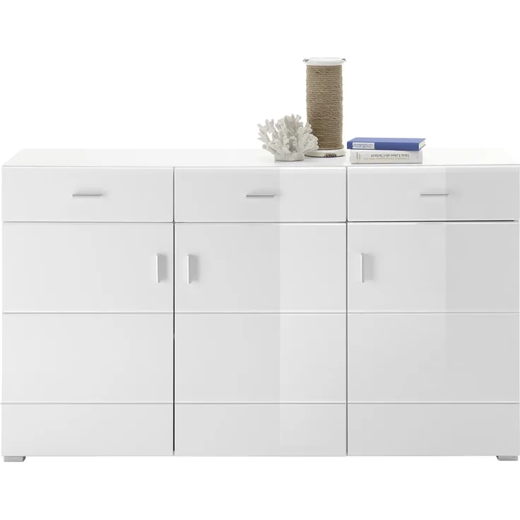 Sideboard >Ella< in Weiß - 150x86x42cm (BxHxT)