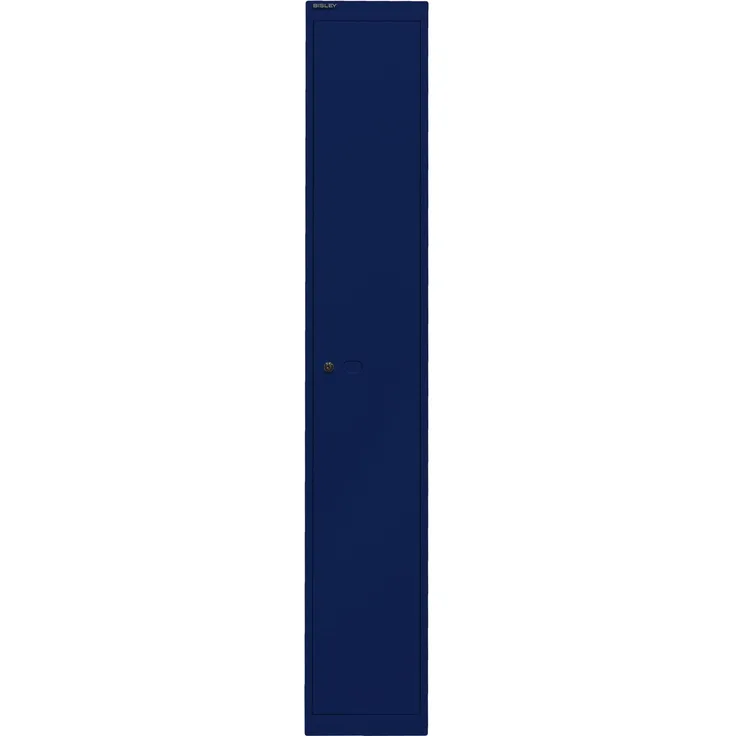 Bisley Garderobenschrank Office, 1 Abteil, 1 Fach, T 457 mm, Farbe oxfordblau