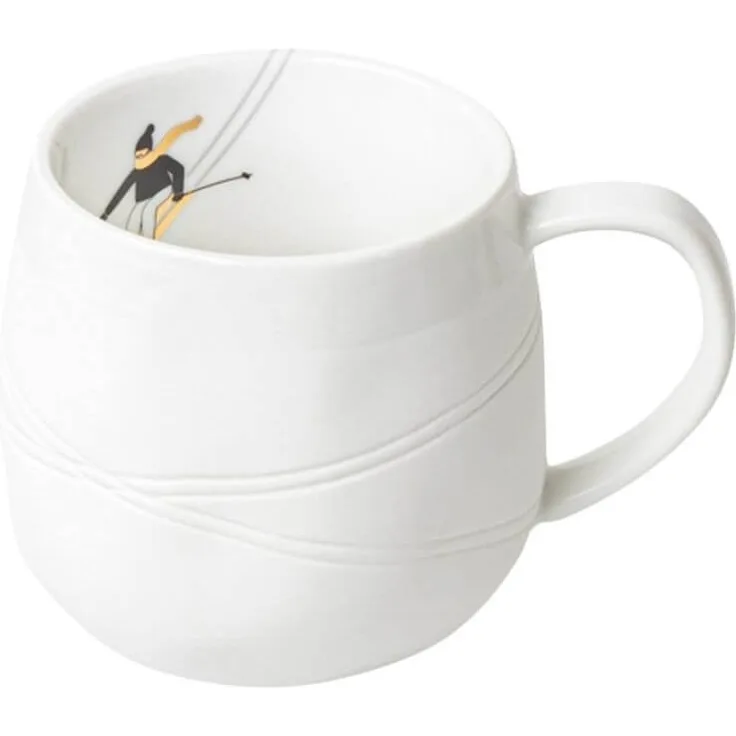 Schneetag. Tasse - Skifahren
