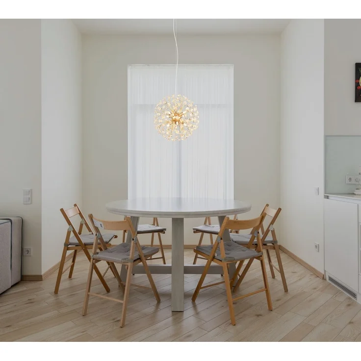 GLOBO LIGHTING Hängeleuchte KATRINA, LED fest integriert, Warmweiß, Luster Hängelampe Esszimmer Esstisch-Lampe elegant – Bild 1