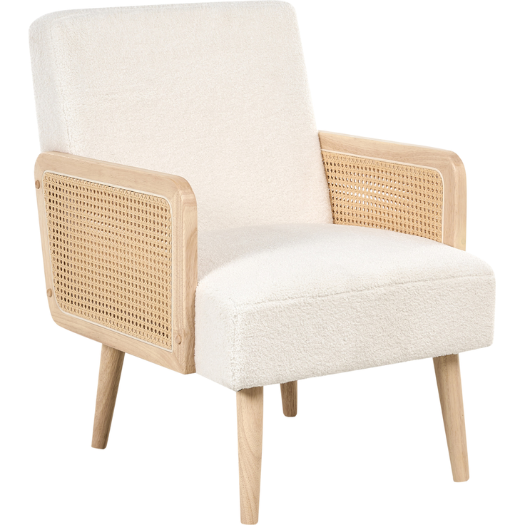 Sessel HOJBY Bouclé Cremeweiß – Bild 4