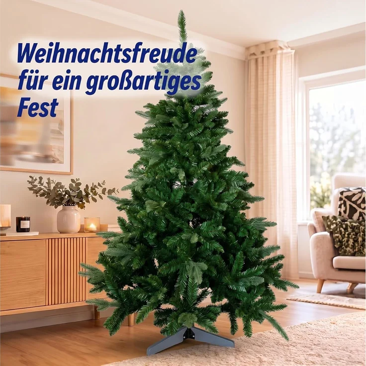 Relaxdays Künstlicher Weihnachtsbaum Nordmanntanne – Bild 3