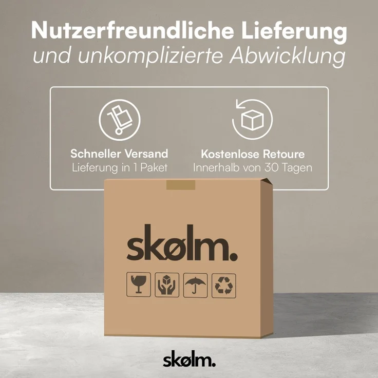 skølm 'Mjölnir' Couchtisch rund, Massivholz Eiche, natur geölt, Wohnzimmertisch Ø70 cm, Beistelltisch für Wohnzimmer mit Ablage – Bild 9