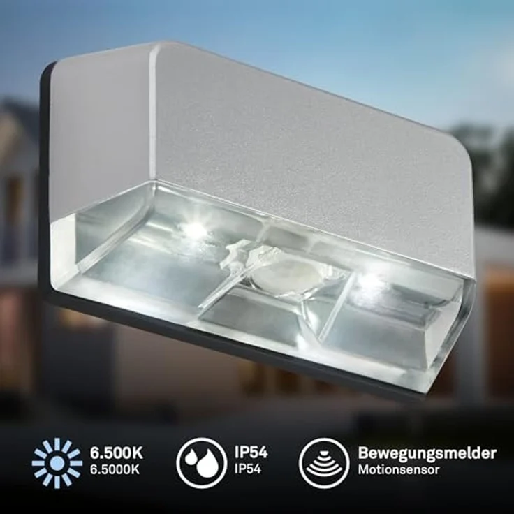 Briloner Leuchten Wandleuchte 2277021, LED fest integriert, 6500K - Kaltweiß – Bild 2