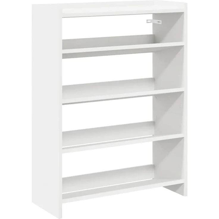vidaXL Schuhregal Weiß 60x25x81 cm Holzwerkstoff 859878 – Bild 1