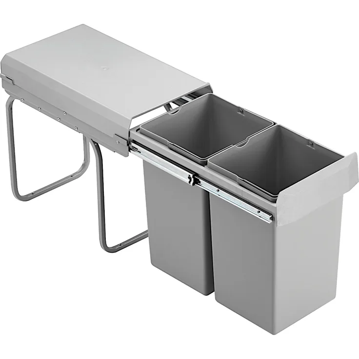 WESCO 755601-85 Abfallsorter 30 (2x15) Liter DOUBLE DELUXE ab 30cm Schrankbreite