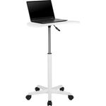 Flash Furniture Laptop-Schreibtische, Kunststoff, Weiß, 25. 5" W x 22. 5" D x 27" - 36. 5" H