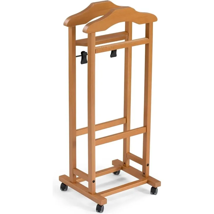 Arredamenti Italia 2003 MIXER Diener/Kleiderständer, massives Buchenholz, 46 x 105 x 37 cm, Kirsche