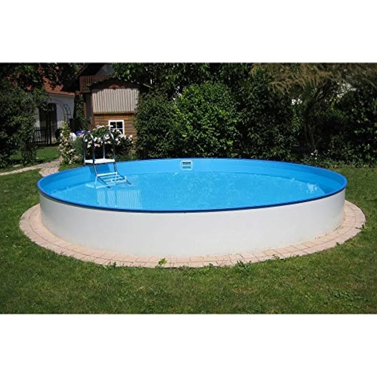 Waterman Rundpool Stahlwandpool rund Exklusiv 350x150 cm, Stahl 0,8 (Einzelbecken, 1-tlg), verzinkte Stahlwand – Bild 2