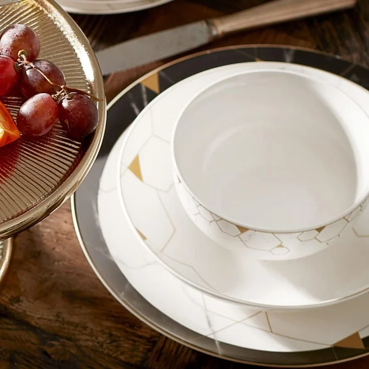 Karaca Geschirr-Set Karaca Gem Geschirrset 24 teiliges Tafelservice für 6 Personen – Bild 7