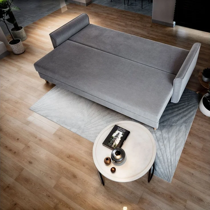 Masseno Sofa NAPOL mit Schlaffunktion, Schlafsofa, Couch mit Bettkasten – Bild 4