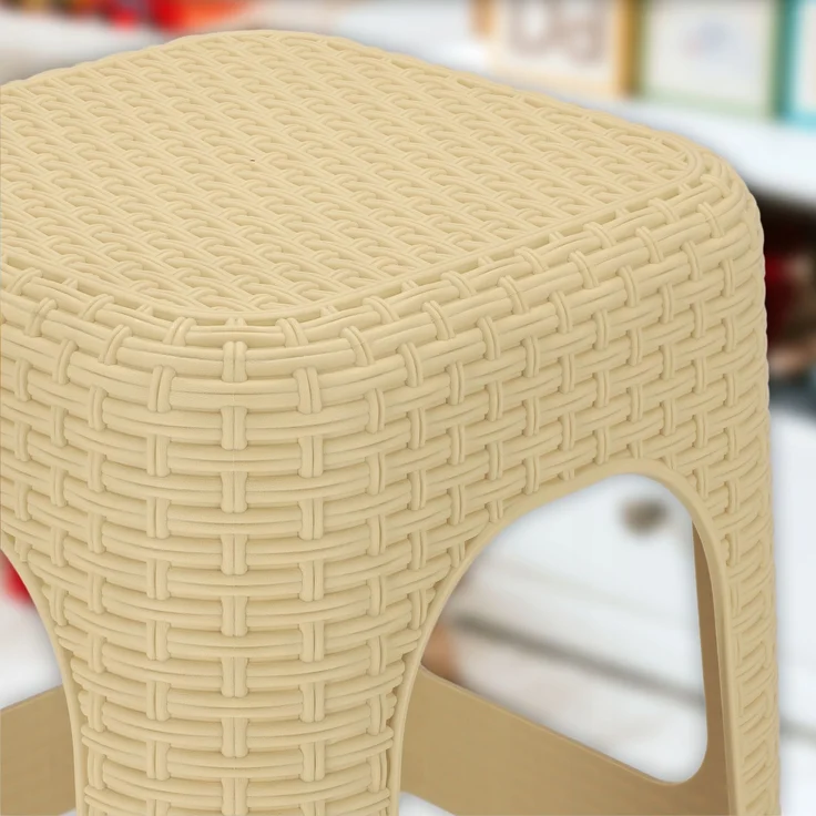 KADAX Hocker Küchenhocker Stuhl Beige 120kg – Bild 5
