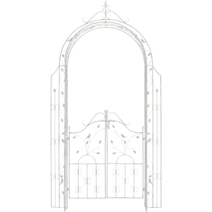 CLP Rosenbogen Grenada mit Tor,antik weiß