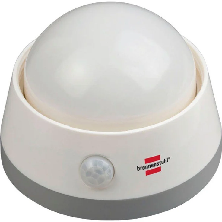 Brennenstuhl LED-Nachtlicht / Orientierungslicht mit Infrarot-Bewegungsmelder (sanftes Licht inkl. Push-Schalter und Batterien) weiß – Bild 5