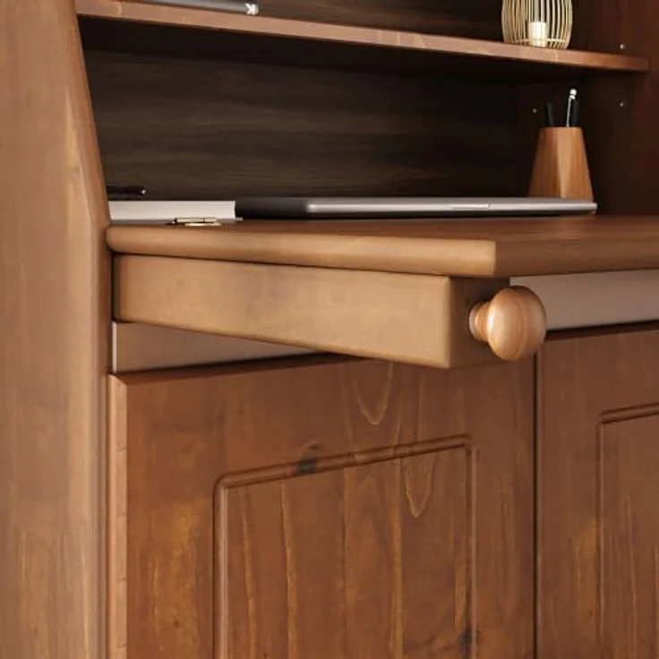 IDIMEX Sekretär DAVID, Schreibtisch Landhausstil aus Massivholz mit Stauraum Kastanie Finish – Bild 9