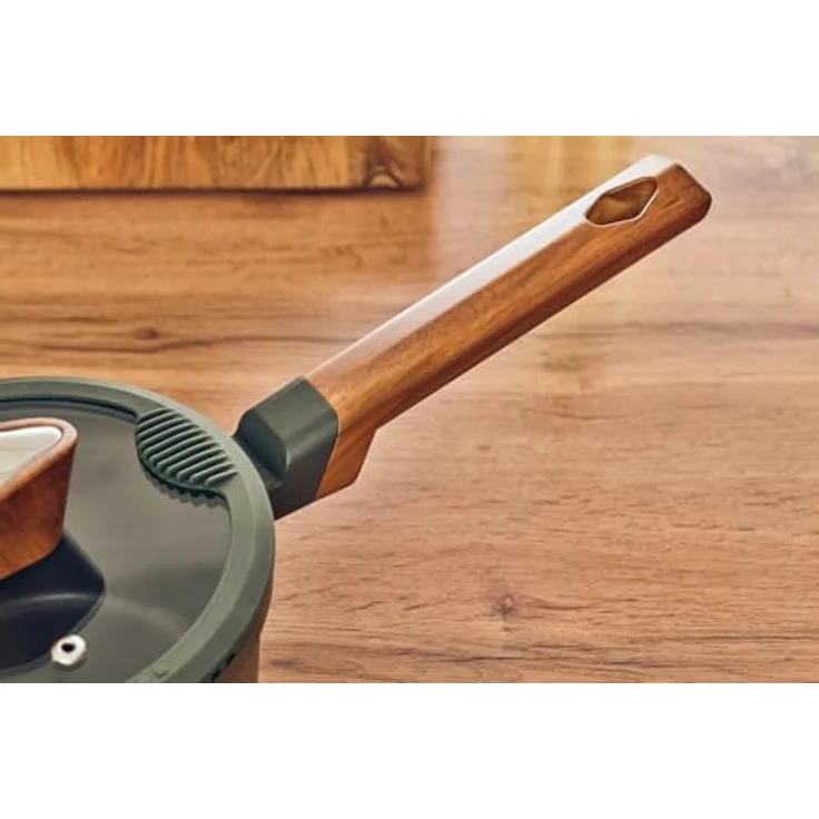 RESTO Kitchenware Kasserolle Sadr, Soßentopf 1,4 l, antihaftbeschichtet, im Geschenkkarton, Aluminiumguss (2-tlg), inkl. Glasdeckel mit Silikonrand und integrierten Abgießlöchern – Bild 10