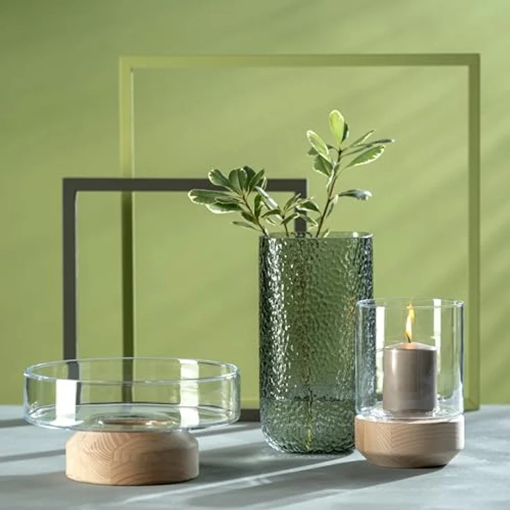 Leonardo Home Martello Vase, stilvolles Dekorationsstück mit haptischer Oberfläche, grau, Höhe 29 cm – Bild 5
