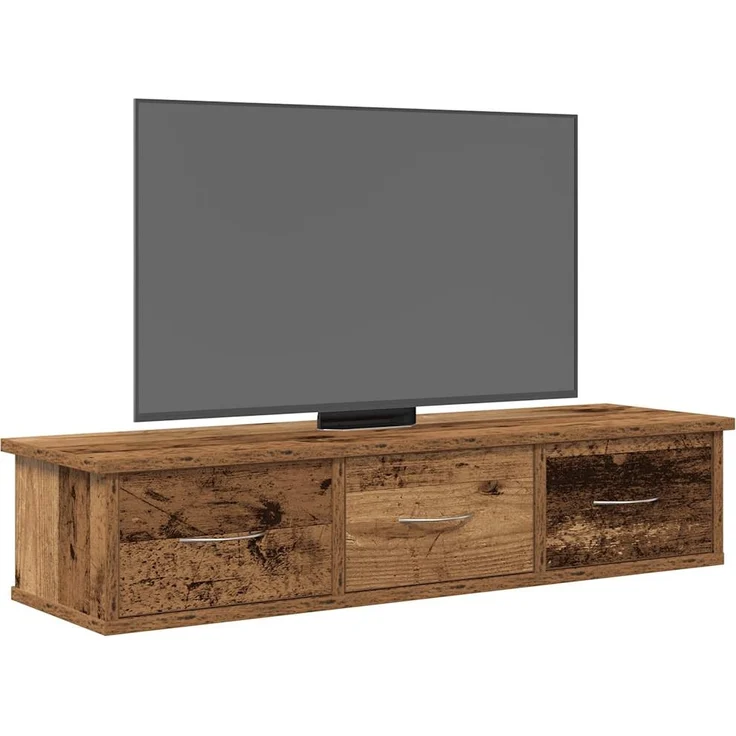 vidaXL Wandschrank Altholz-Optik 88x26x18,5 cm Holzwerkstoff 855860 – Bild 2