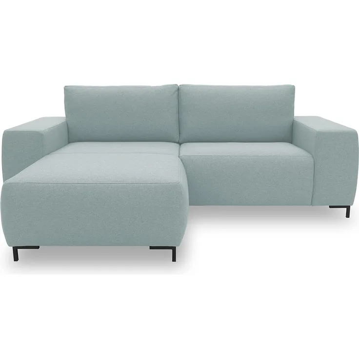 LOOKS by Wolfgang Joop Looks VI Designer Ecksofa, beidseitig montierbar, Polstersofa, eisblau, 242x160 cm