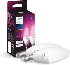Philips Hue LED Lampe E14 2er Set 470lm White Color Amb.