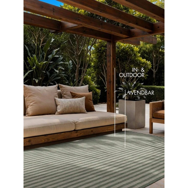 Ted Baker Teppich Linley, Wendeteppich, rechteckig, Höhe: 8 mm, Designteppich, Wetterfest, Pflegeleicht, Modern, Wohnzimmer, Terrasse – Bild 3