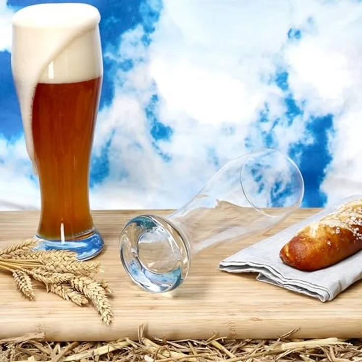 MamboCat Bierglas MamboCat 6x Sepp Weizenbiergläser Set 0,5 L geeicht Klarglas Weißbier, Glas – Bild 3