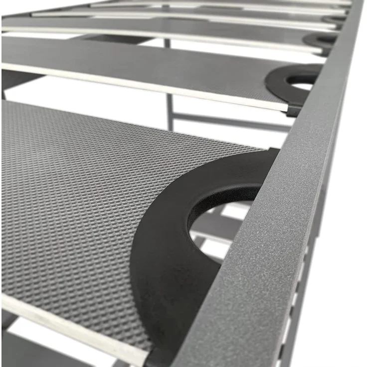 Homey Verstärktes Etagenbett, komplett mit Metallgeländer und Leiter, Struktur von 40x30 mm, mit Breiten Latten gegen Lärm, 90x190 cm – Bild 2