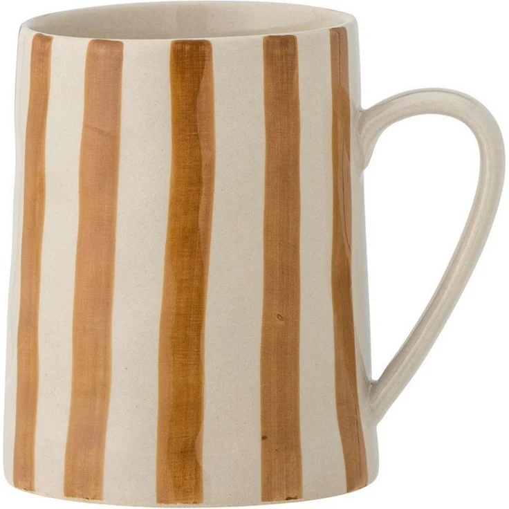 Bloomingville Tasse Bloomingville Begonia Becher, Braun, 440 ml, Steingut – Bild 1