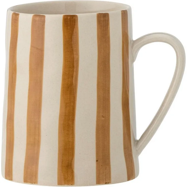 Bloomingville Tasse Bloomingville Begonia Becher, Braun, 440 ml, Steingut