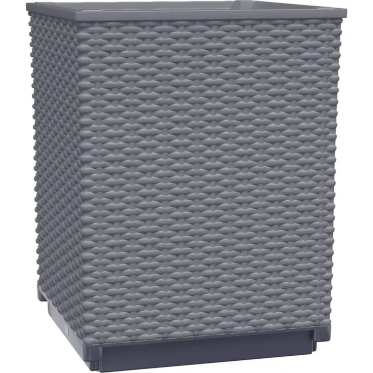 vidaXL Pflanzkübel 2 Stk. Blaugrau 30x30x37 cm Polypropylen 364180 – Bild 3