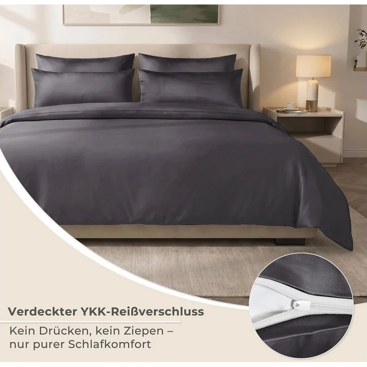 Laynenburg Bettwäsche Eukalyptus aus 100% Tencel Lyocell ab Gr. 135x200 – Bild 4
