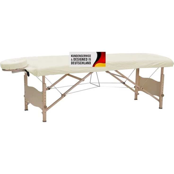 Duke-Handel Massageliegenbezug Therapieliegenbezug Spannbezug, 100 % Baumwolle, Gummizug: rundum, (1 Stück), angenehmes Hautgefühl – Bild 1