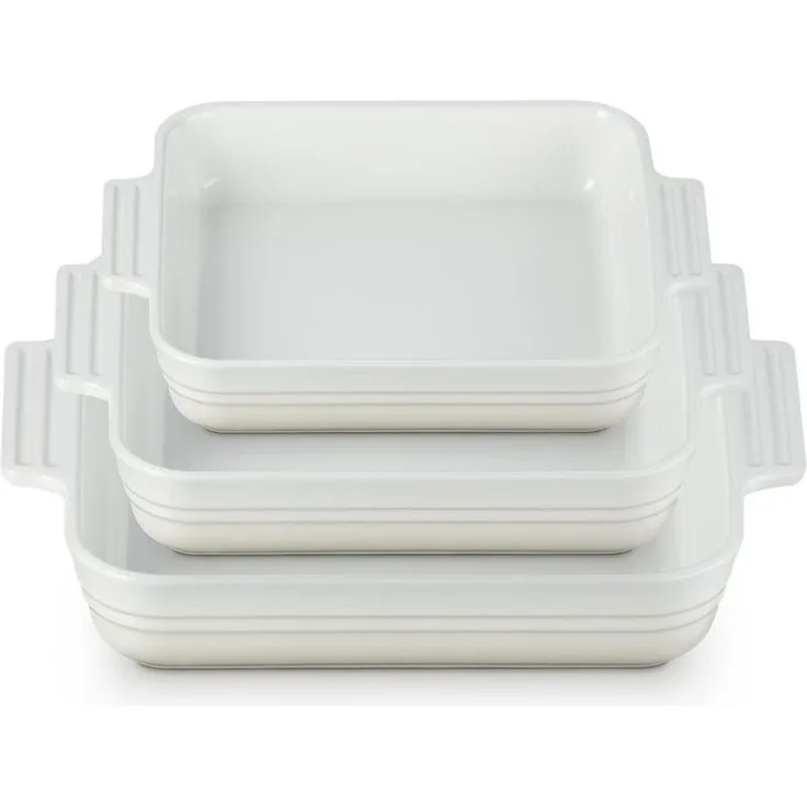 Le Creuset Auflaufform Set Meringue - Rot