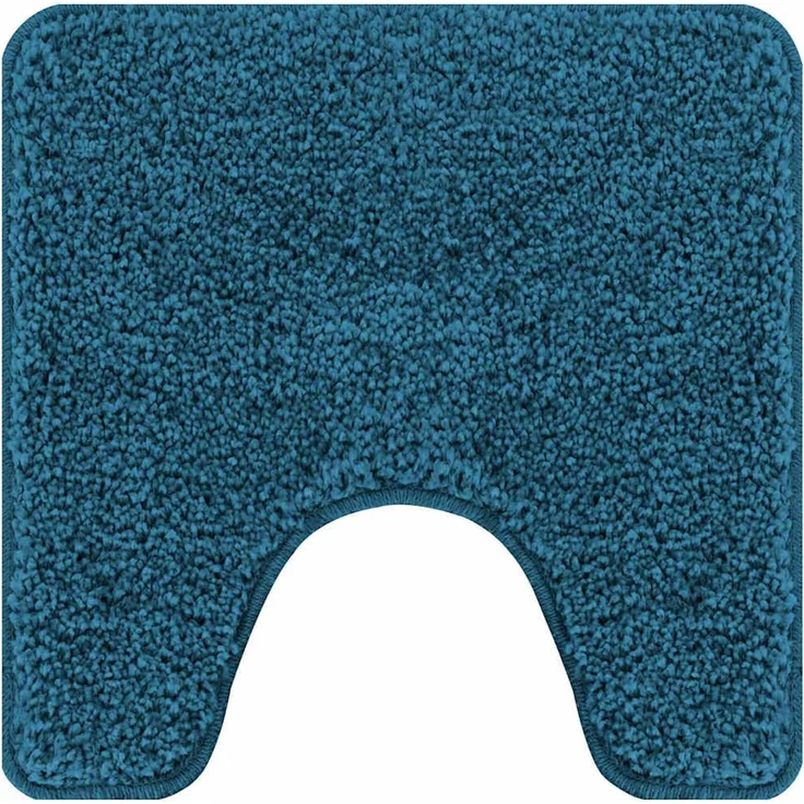 vidaXL Rutschfeste Badematte mit Toilettenausschnitt Blau 50 x 50 cm 4019823 – Bild 1