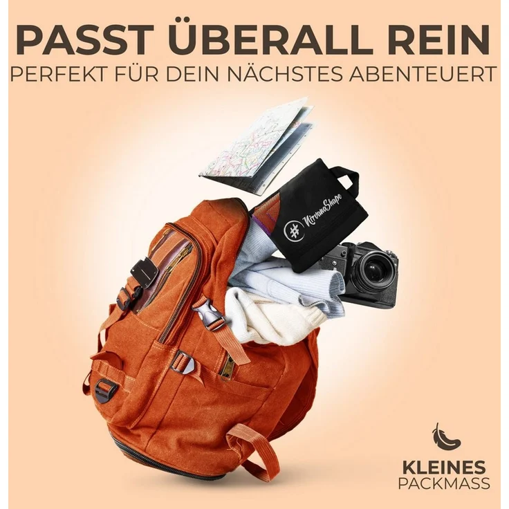 NirvanaShape Sporthandtuch Mikrofaser Handtuch, Microfaser Handtücher als Reisehandtuch, saugfähig, leicht, schnelltrocknend, für Reisen, Fitness, Yoga, Sauna – Bild 3