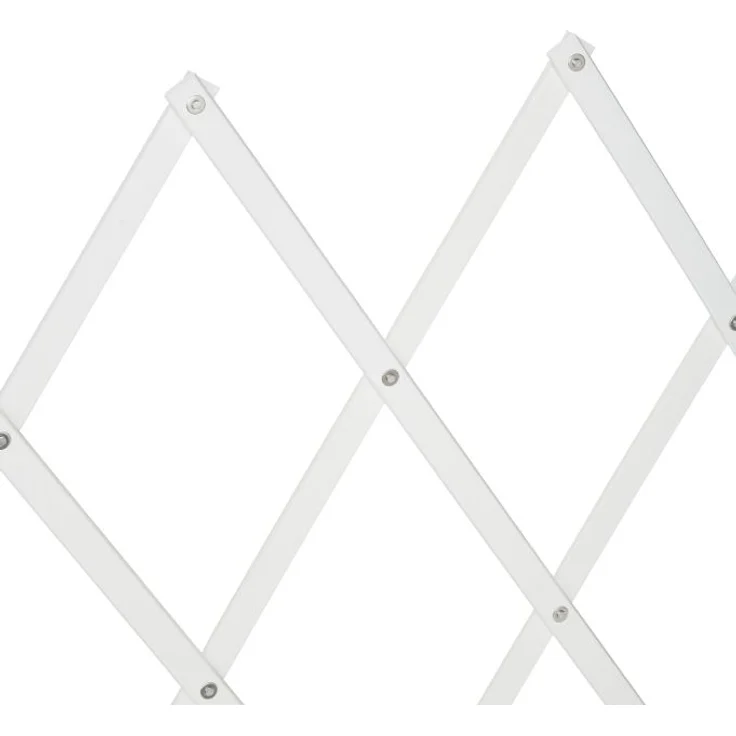 Relaxdays Hundegitter, ausziehbar bis 118 cm, 69-82,5 cm hoch, Hunde Schutzgitter für Treppe & Tür, Weiß – Bild 6