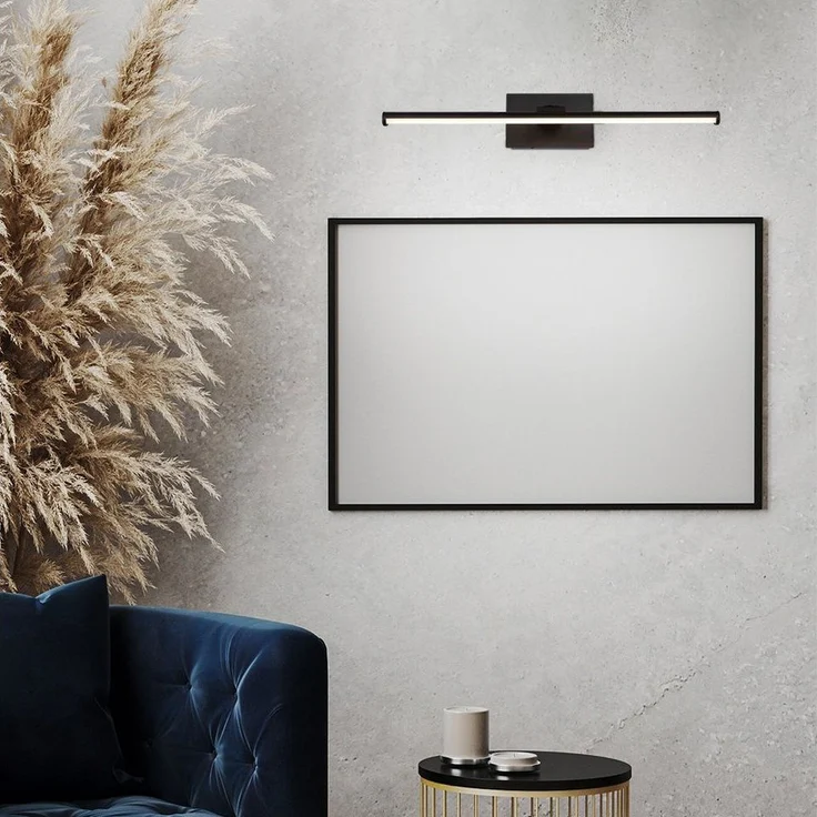 GLOBO LIGHTING LED Wandleuchte, LED-Leuchtmittel fest verbaut, Warmweiß, Wandleuchte Bilderlampe Fernbedienung LED beweglich Akku USB schwarz – Bild 1