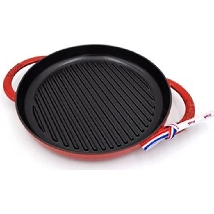 Staub Kochtopf Staub Grillpfanne rund 26 cm kirschrot – Bild 6