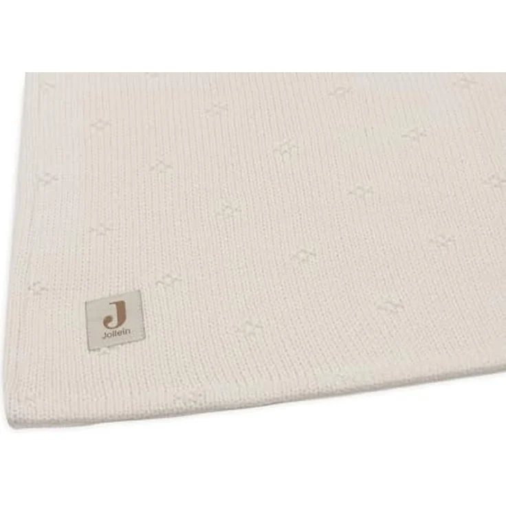 Jollein Cosy Knit Babydecke - 75x100 cm - Ivory/Ve – Bild 3