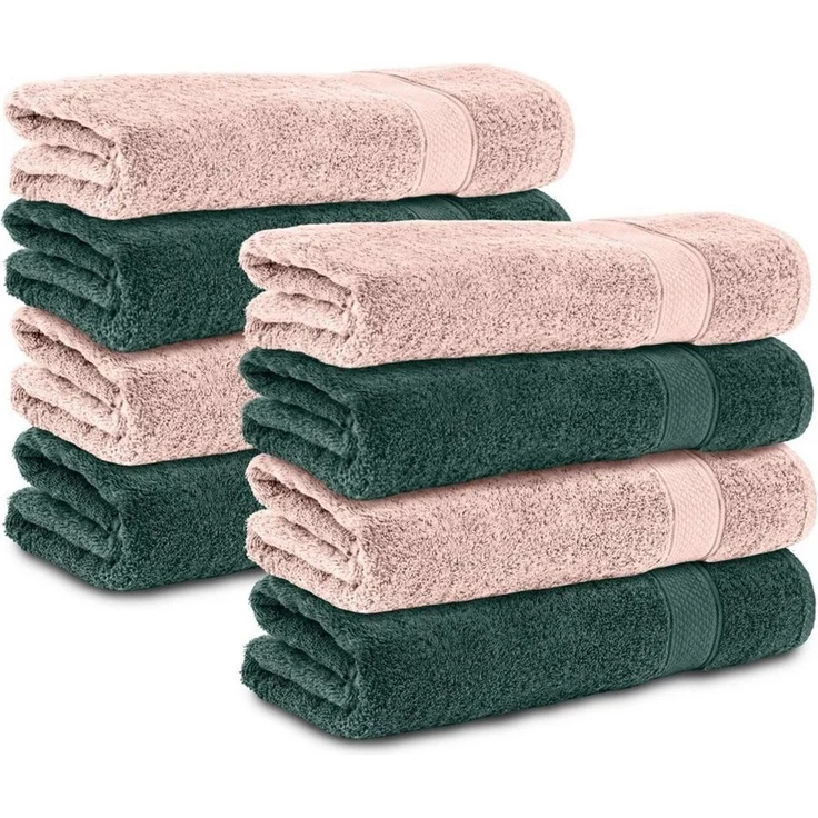 Komfortec Handtuch Set 50x100 cm aus 100 % Baumwolle, Frottee (Packung, 8-St), Handtücher Set, Weich, Towel – Bild 1