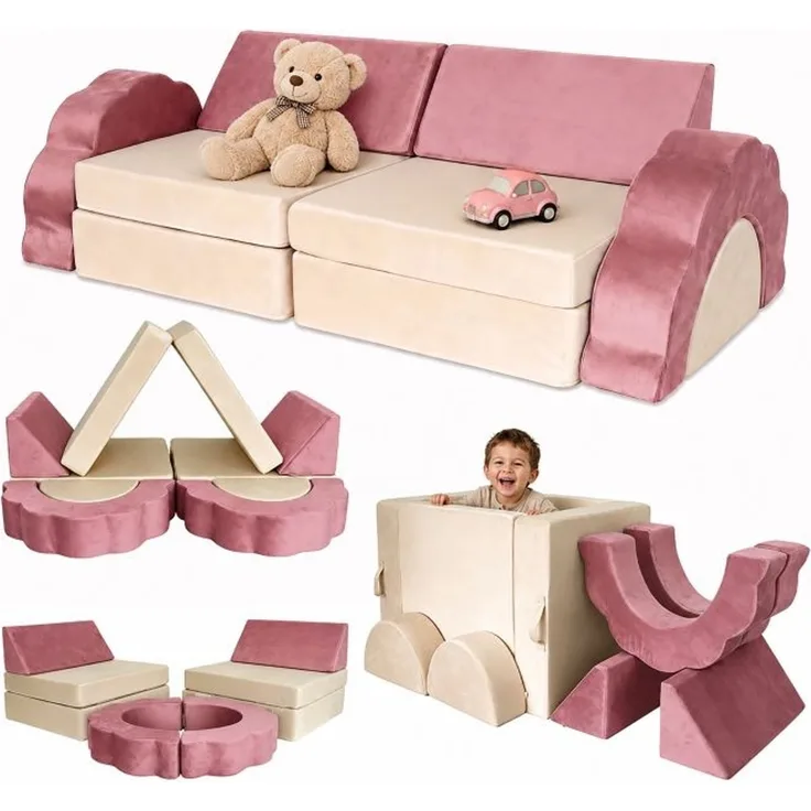 Relaxdays 10-tlg. Kinder Spielsofa modular