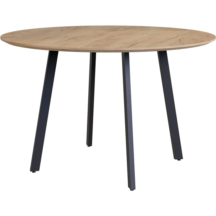 Esstisch Halvar Schwarz 120x120 cm Vicco – Bild 1