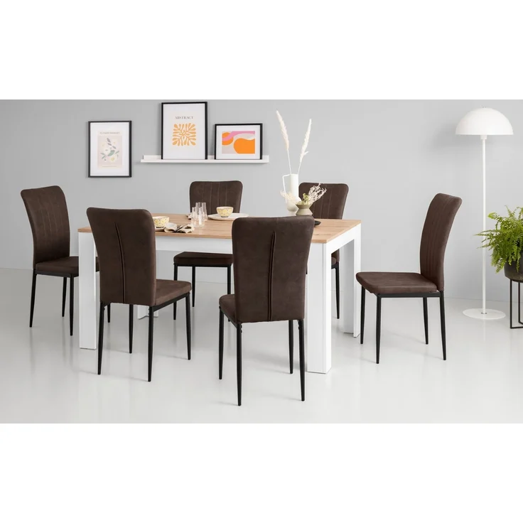 Home affaire 4-Fußstuhl Bergamo (Set, 6 St), erhältlich in Samt, Vintage-Mikrofaser und Webstoff in vielen Farben – Bild 1