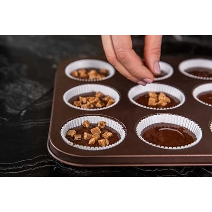 Sallys Muffinform für bis zu 12 Muffins, (12-tlg), hitzebeständig bis 240 °C – Bild 6