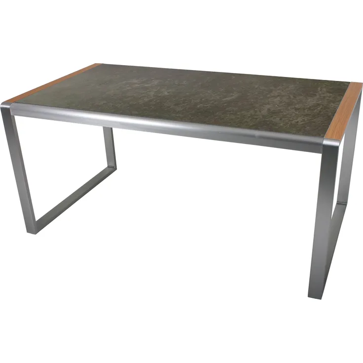 Gartentisch ERIKA - Kunststoff, Teakbraun, 160 x 90 x 74 cm | Terrassentisch Wetterfest Outdoor Tisch