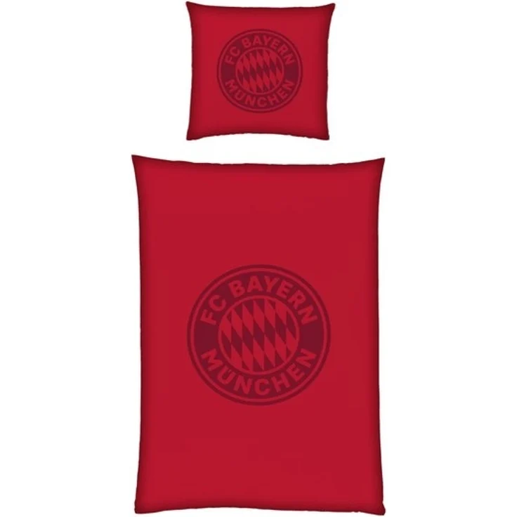 FC Bayern München Bettwäsche FC Bayern München I Bettwäsche Satin I Bordeaux I 135x200 cm, 100% Baumwolle – Bild 2