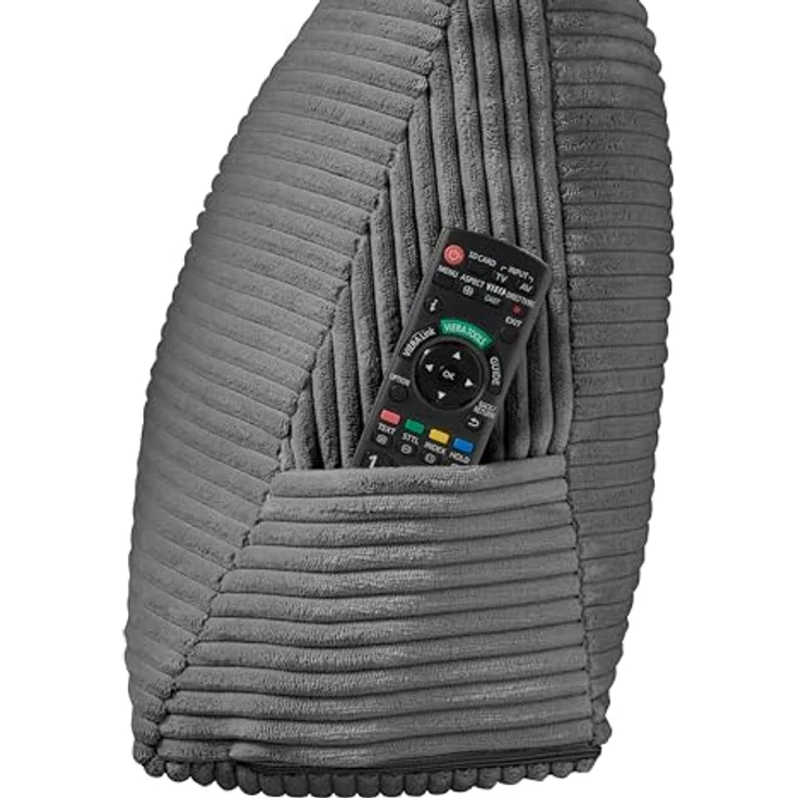 XDREAM Rückenkissen ergonomisches Keilkissen für Bett und Sofa, 1-tlg, als Kopfkissen oder Venenkissen verwendbar, mit praktischem Seitenfach – Bild 5